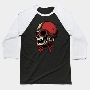 Pilot Skull Baseball T-Shirt